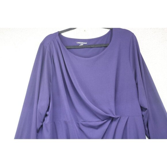 Lane Bryant Long Sleeve Silky Tunic-Size 26/28-Office - Picture 2 of 9